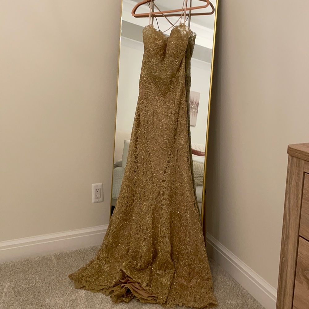 Stunning gold ball gown